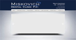 Desktop Screenshot of miskovichdental.com